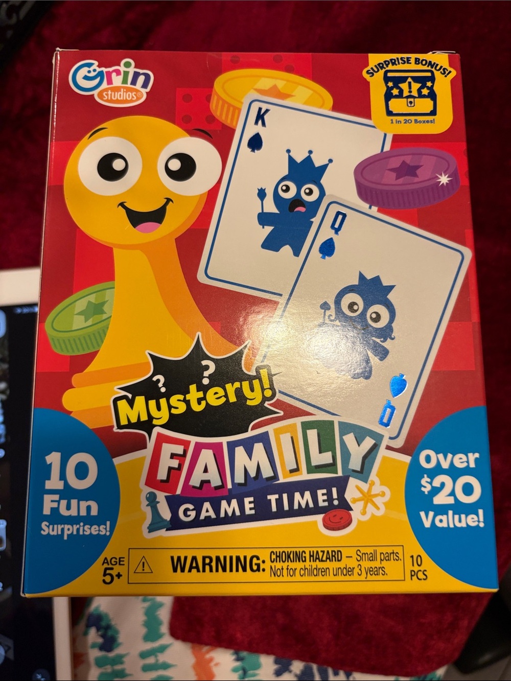 NEW Orin Studios Mystery Family Game Time! Boxed Game 10 surprises in box